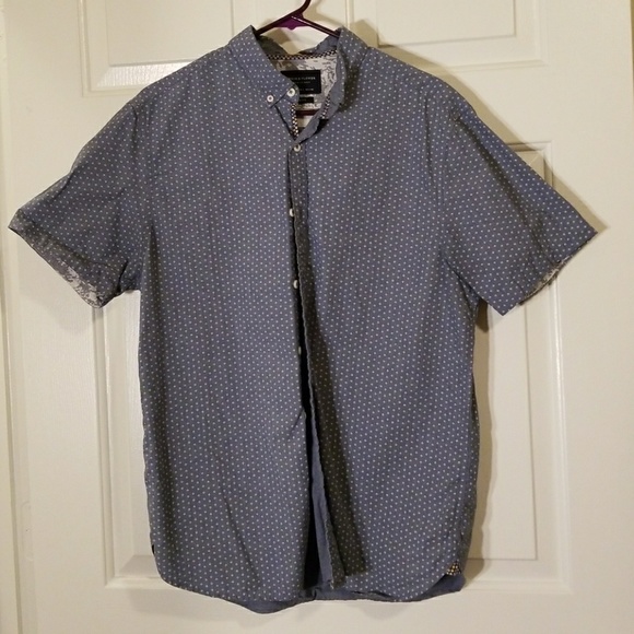 Blue Button Up - Picture 1 of 3
